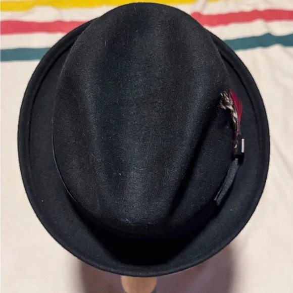 Brixton Black Fedora. Size Medium (7 1/4) - Picture 2 of 3